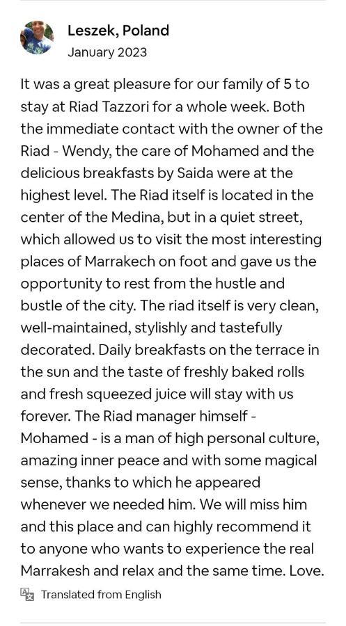 Riad Tazzori Marrakesh Eksteriør bilde